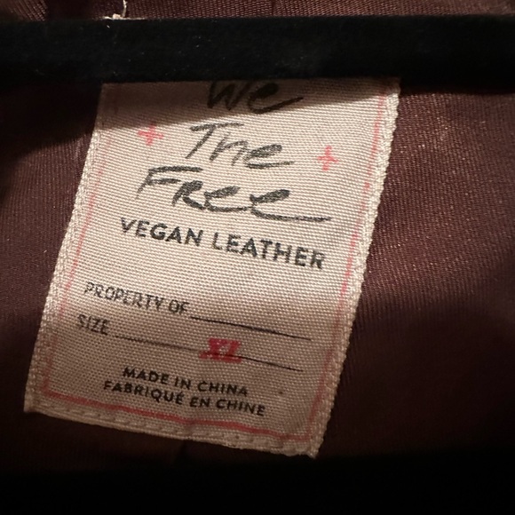 Free People Josie Vegan leather moto jacket - Picture 3 of 3